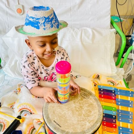 Little girl playing while at GOSH
