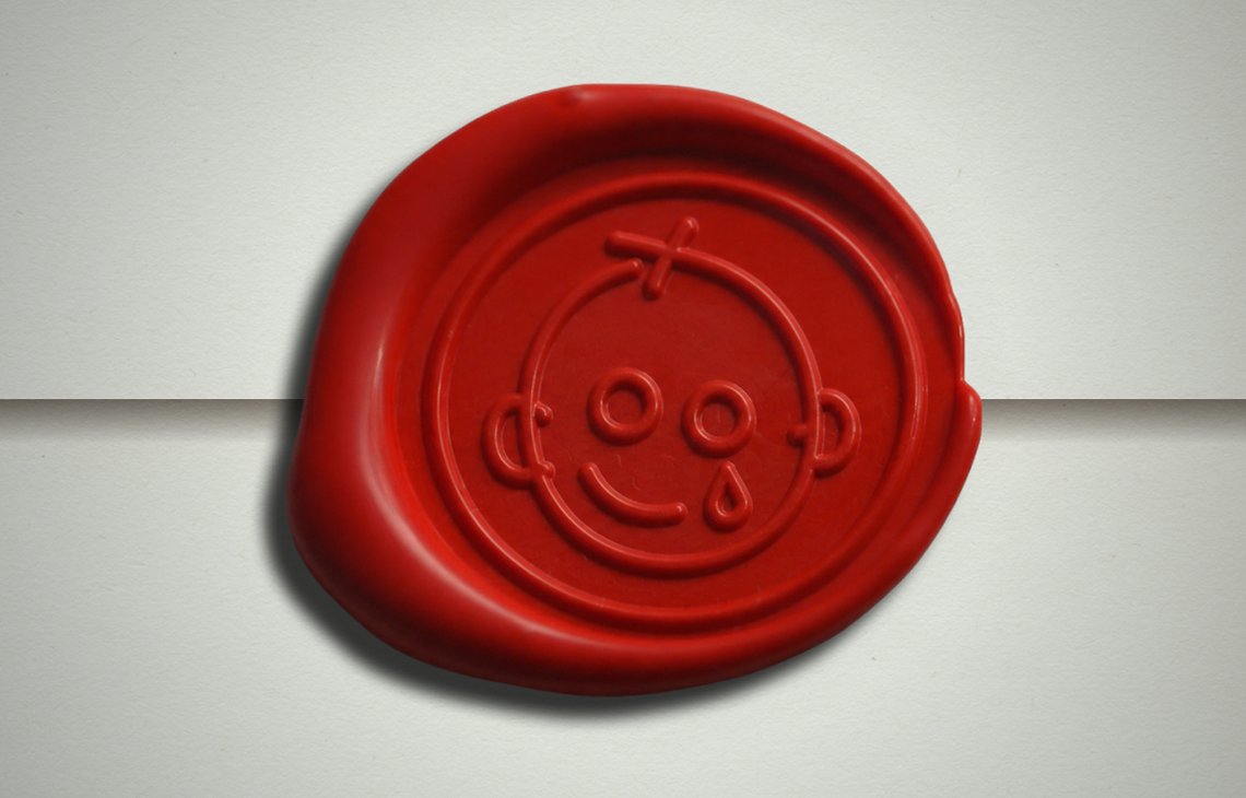 GOSH Charity logo on waxed seal