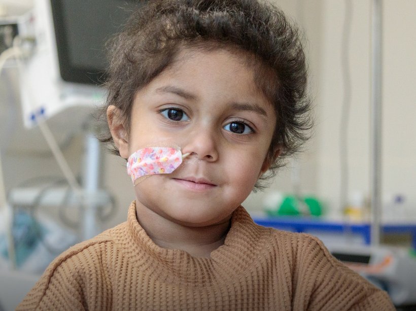 A portrait of GOSH patient Yumna.