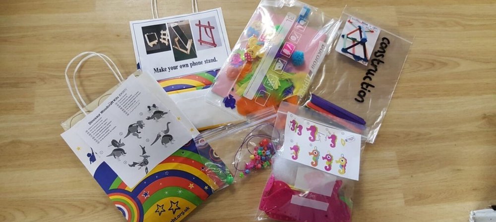 Activity packs made by the Play team for GOSH patients