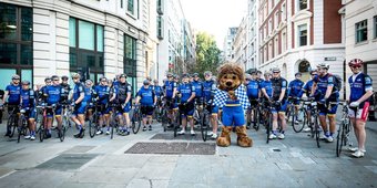 RBC employees took on the London to Paris cycle to raise funds for Great Ormond Street Hospital Children's Charity